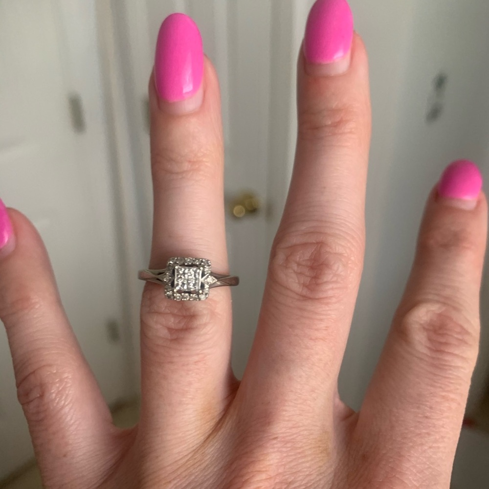 White/Gold  Zales Promise Ring